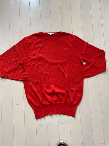 ONWARD 레드 긴팔 니트 스웨터 사이즈 38