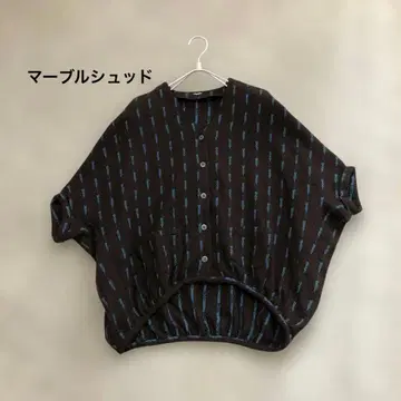 마블슈드 판초 가디건