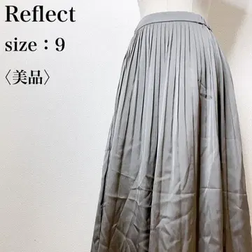 [ 새상품급 ] 리플렉트 캐주얼 A라인 플레어 고급 롱 플리츠 스커트