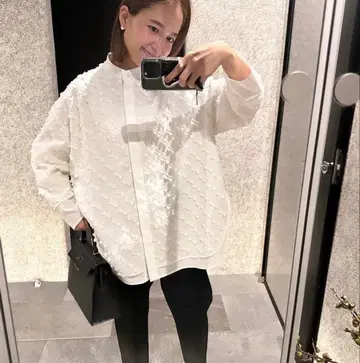 yori 요리 키티 리본 레이어드 블라우스 38