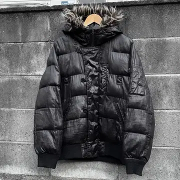 Y2K SPINASH 충전솜 퍼 자켓 N-2B 짧은 기장 시크 스타일