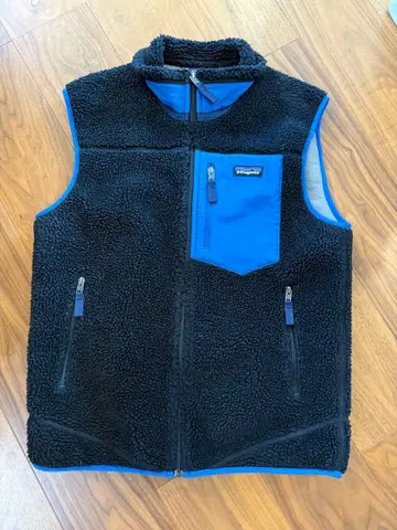 patagonia 레트로x 플리스 베스트 M 블랙/파랑
