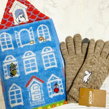 [ 무민 ] 장갑 & 무민 저택 드레스 타월