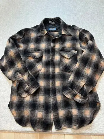 Pendleton 70s 섀도우 체크 무늬 플란넬 셔츠