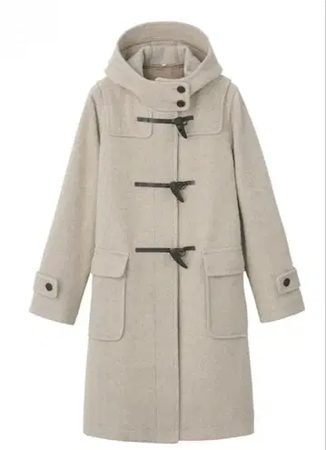 무인양품 재생 울 혼방 더플 코트 미사용 새상품 XL 택 포함