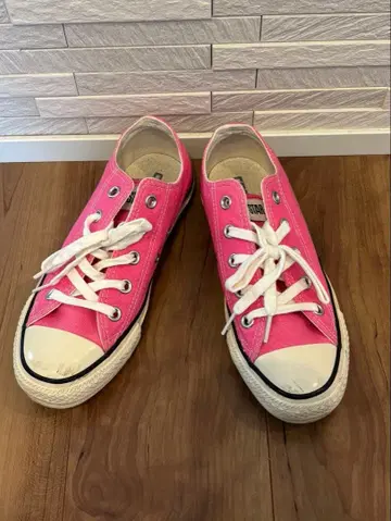 CONVERSE ALL STAR 로우컷 스니커즈 핑크 23cm