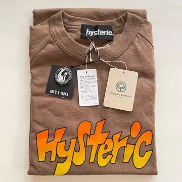 Hysteric 오가닉 코튼 긴팔 T셔츠 브라운