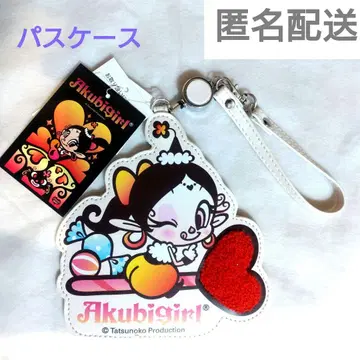 [ 새상품 ] 아쿠비 걸 카드 홀더 (패스 케이스) 아쿠비짱