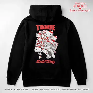 이토 준지 x 산리오 캐릭터즈 후드티 갸루 토미에 x 헬로키티 XL