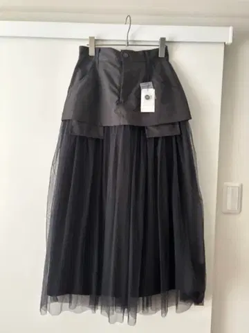 AIC 2WAY 튤 레이어드 롱 스커트 새상품