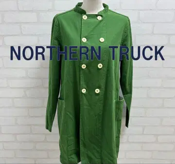 새상품급 NORTHERN TRUCK 그린 셔츠 원피스 코튼 100