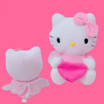 키티 봉제 인형 엔젤 깃털 포함 산리오 귀여운