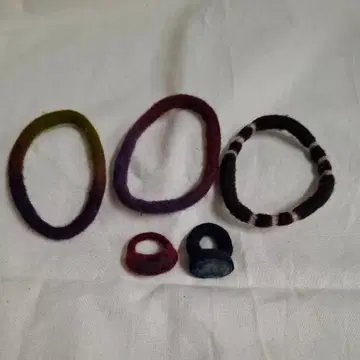 요건 레일 반지와 팔찌 세트 (펠트제)