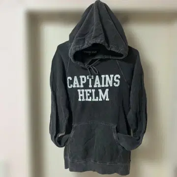 CAPTAINS HELM 데미지 가공 후드티 S 그레이