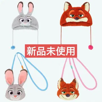 [택 포함 새상품] 주토피아 닉 주디 팬캡 페이스 파우치