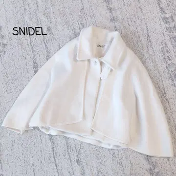 스나이델 판초 숏 코트 자켓 F 사이즈 화이트