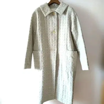 nooy 버튼 라이트 그레이 코트