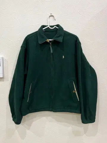 랄프 로렌 다크 그린 플리스 자켓
