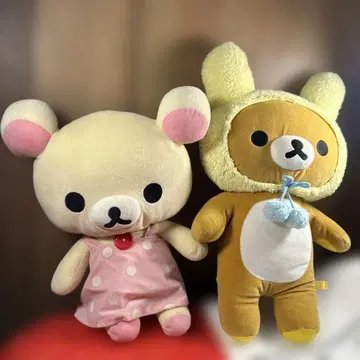 리락쿠마 코리락쿠마 봉제 인형 2체 세트