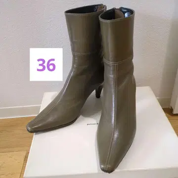 상태 좋음 카키 스틸레토 숏부츠 36 펠리코 파비오 좋아하는 분께