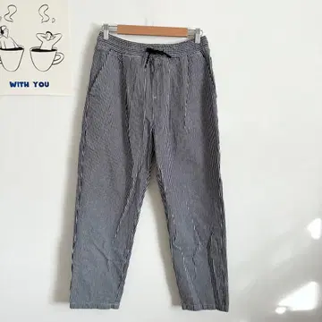 디어 로럴 스트라이프 팬츠 이지 팬츠 릴랙스