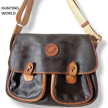 HW 헌팅월드 숄더백 가죽 메신저