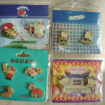 레트로 지역 특색 핀뱃지