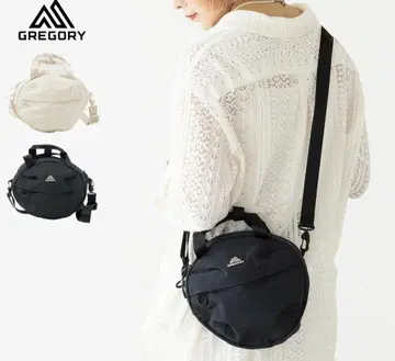 GREGORY 스지 라운드 크로스 바디 블랙