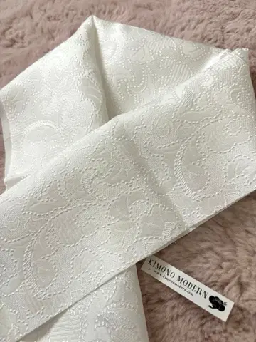 키모노 모던 순수 실크 후쿠레오리 장식용 깃 사라사 미사용