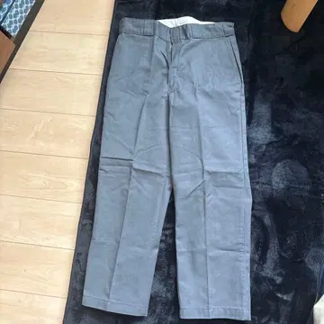 Dickies 그레이 워크 팬츠 사이드 포켓 있음