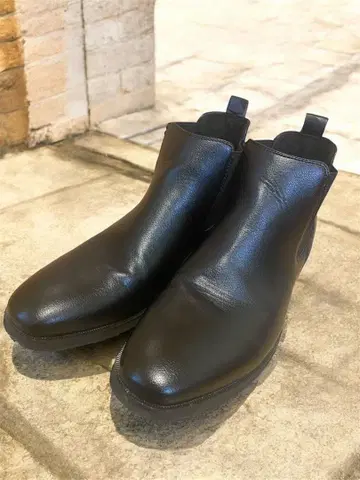 DEDES 사이드 고어 부츠 블랙 27cm 스퀘어토