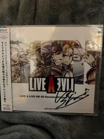 LIVE A LIVE HD-2D 사운드 트랙 시모무라 요코 사인 포함