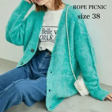 [ 새상품 ] ROPE PICNIC 로페피크닉 샤기 니트 가디건 38