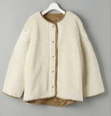 뷰티&유스 리버서블 보아 블루종