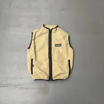 90s Wild things USA제 베이지 나일론 베스트 안감 메쉬