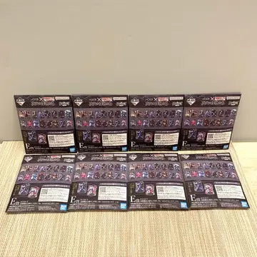 제일복권 춘추전국 대전 킹덤 E상 ACLLECT 8개 세트 반다이