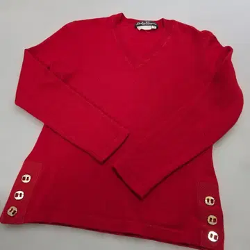 Salvatore Ferragamo 빨간색 니트 스웨터 XS