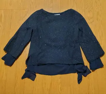 DAMA 컬렉션 스팽글 스웨터 네이비 LL 사이즈