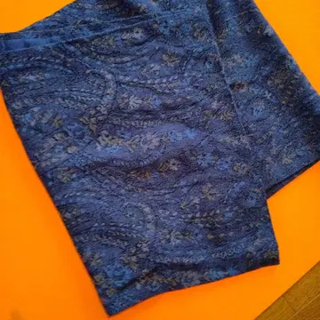 페이즐리 무늬 다크 블루 스톨 일본 의류에