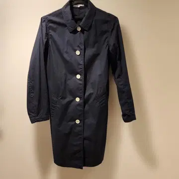 네이비 코튼제 코트 사이즈 S