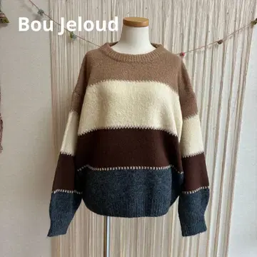 Bou Jeloud 바이컬러 니트
