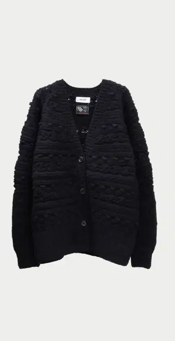 블랙 버튼 가디건