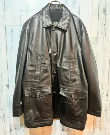 이탈리아제 빈티지 고급 양가죽 가죽 자켓 카 코트