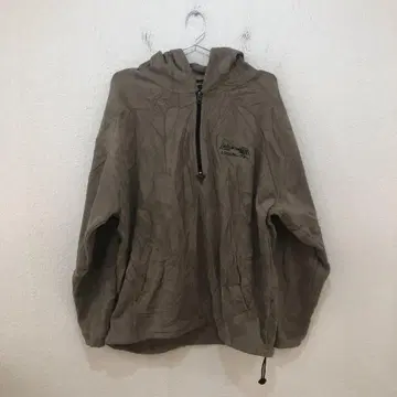 캐나다제 해외 구제 의류 레어 상품 하프 지퍼 플리스 후드티 [ L ]