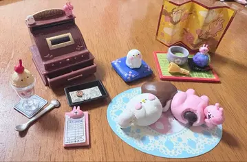 카나헤이 피스케 토끼 단팥죽 가게 미니어처 리멘트 마쉬멜로우 순카페