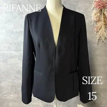 미사용 새상품 RIFANNE 포멀 노카라 자켓 빅 사이즈 15