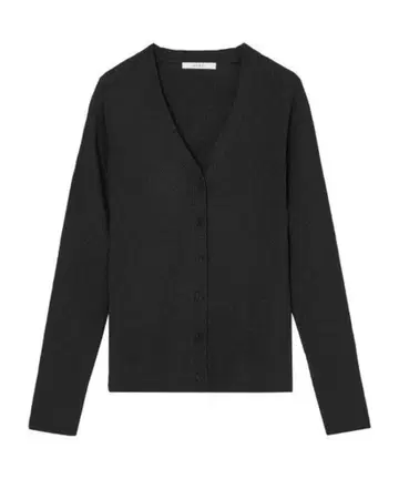 아나이 ANAYI 아세테이트 폴리에스테르 V넥 가디건