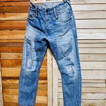 DENHAM 데님 팬츠 RBJ W29 패치워크 셀비지 적귀