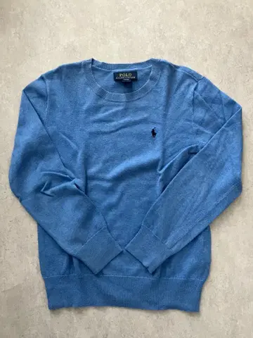 랄프 로렌 니트 라운드넥 블루