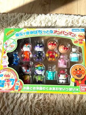 반다이 호빵맨 자석으로 변신 팟치토나 호빵맨 완구